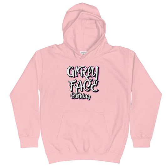 Girly Face Kids Hoodie