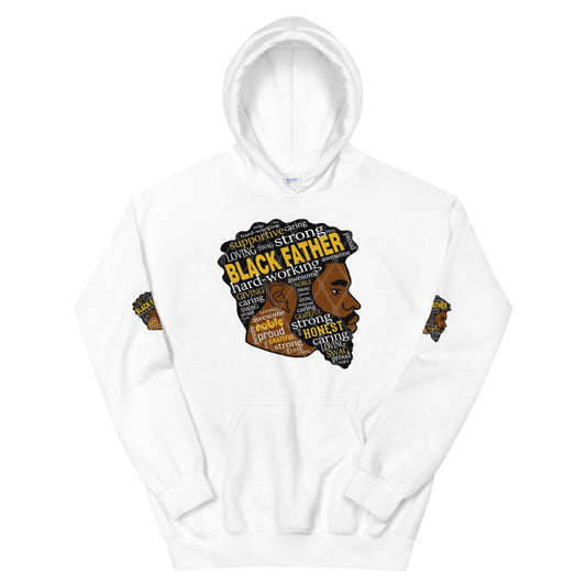 Black Father- Unisex Hoodie Diagonal Design