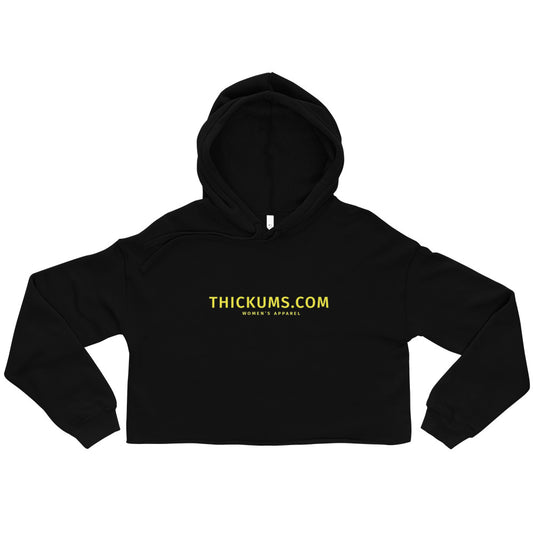 Thickums .Com Crop Hoodie